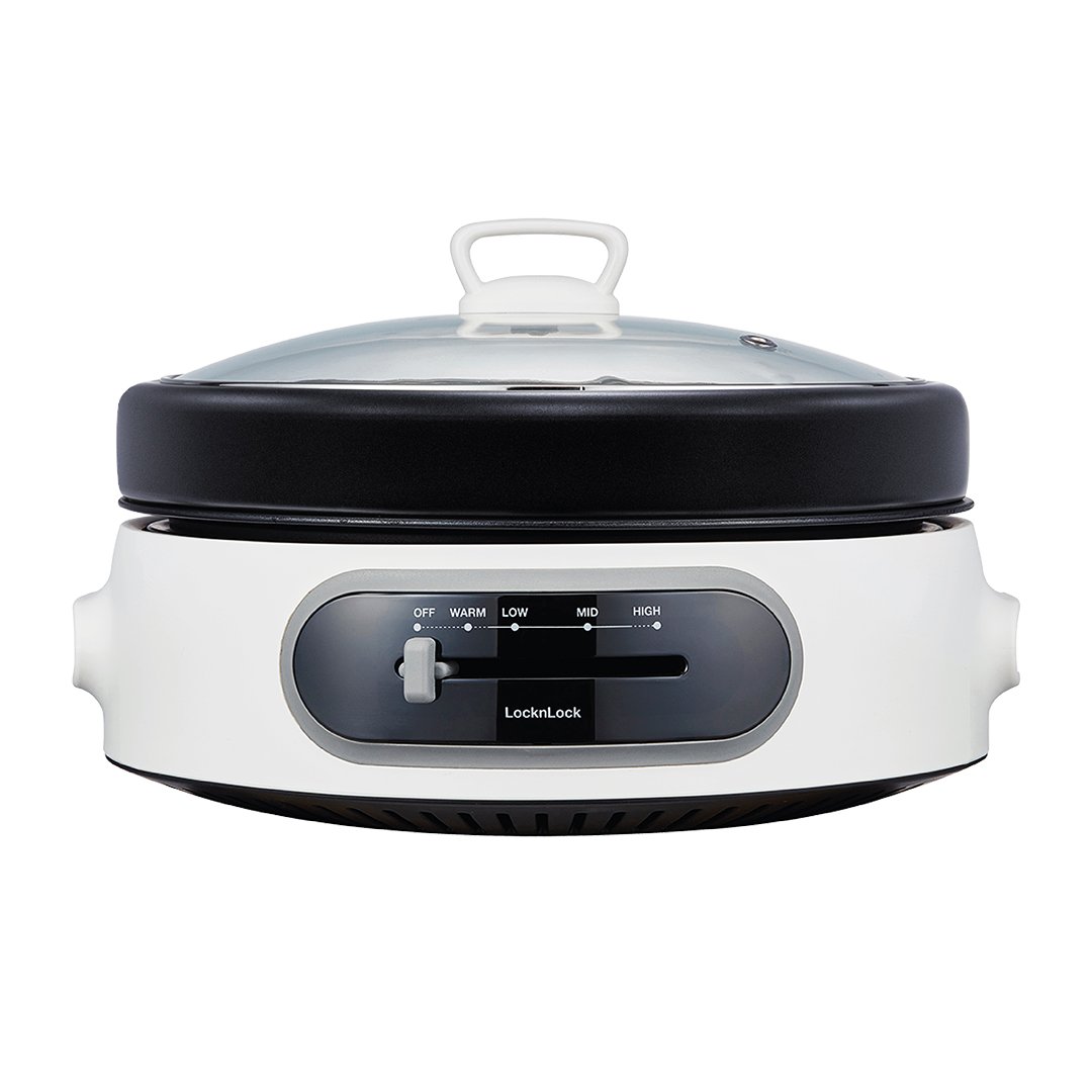 [Voucher 10% tối đa 300k] NồI ĐiệN Đa Năng Locknlock Multi Cooker 220 - 240V, 50/60Hz, 1300 - 1500W, 4L - Màu Trắng - EJP544WHT, , large image number 3